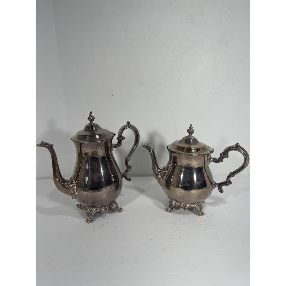 Set Of 2 Gorham E P Silver Vintage Tea or Coffee Pot YH372 And YH370 Stunning
